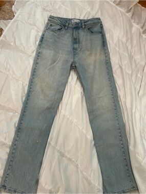 Zara Light Blue Straight-Leg Men's Jeans